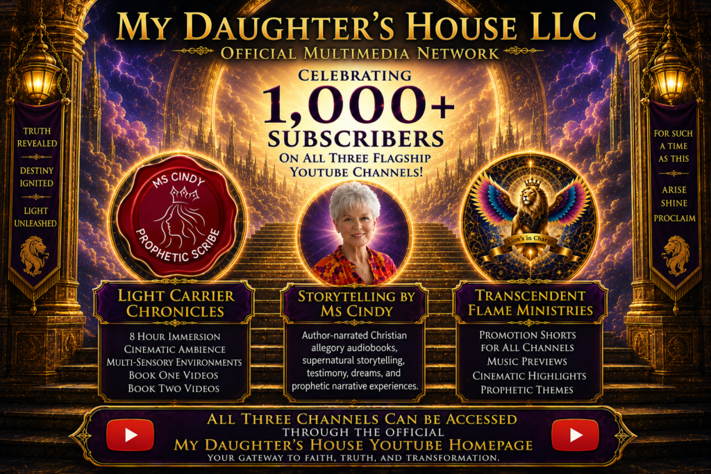 1000 subscriber celebration and portal from the website to the YouTube channel hub with the official emblems for each YouTube channel