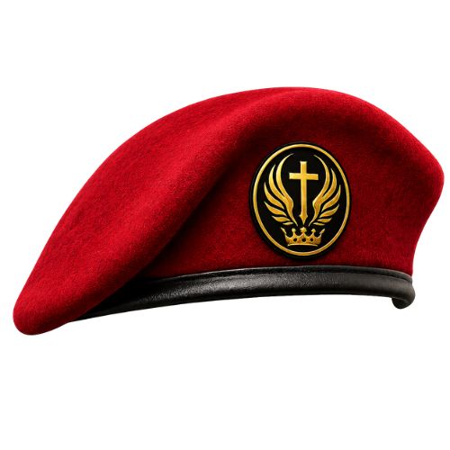 Representing her office as a Prophetic Scribe, Light Carrier received the red beret from Yahweh in the courtroom of Heaven when He commissioned her to lead God's Ambassadors, document their journey, and bring end times revival to the world.